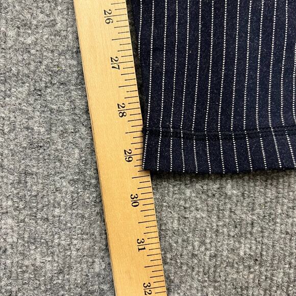 Lululemon Wunder Under Leggings Sz 4 Navy White Pinstripe High Rise Full Length - Picture 13 of 13